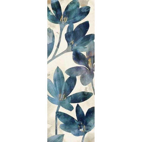 Indigo Veranda II Black Modern Wood Framed Art Print with Double Matting by Selkirk, Edward