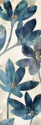 Indigo Veranda II White Modern Wood Framed Art Print with Double Matting by Selkirk, Edward