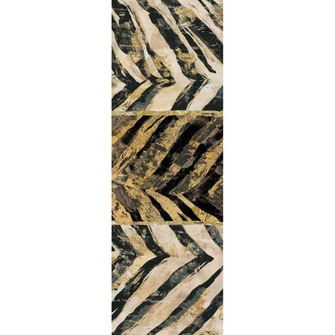 Zebra Squares II Black Modern Wood Framed Art Print by Selkirk, Edward