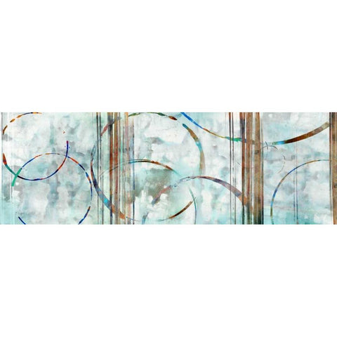 Seafoam Panoramic Black Modern Wood Framed Art Print by Selkirk, Edward