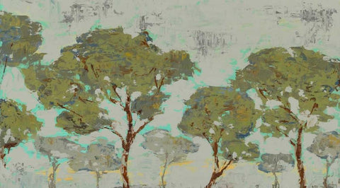 Tree Tranquility Black Ornate Wood Framed Art Print with Double Matting by Selkirk, Edward