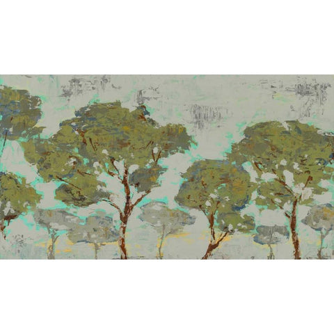 Tree Tranquility Gold Ornate Wood Framed Art Print with Double Matting by Selkirk, Edward