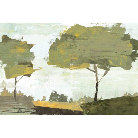 October Sun Black Modern Wood Framed Art Print with Double Matting by Selkirk, Edward