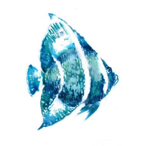 Fish I Black Modern Wood Framed Art Print by Selkirk, Edward