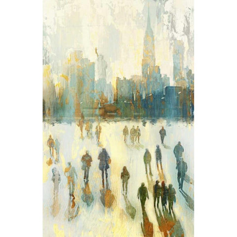 NY Shadows I Black Modern Wood Framed Art Print by Selkirk, Edward
