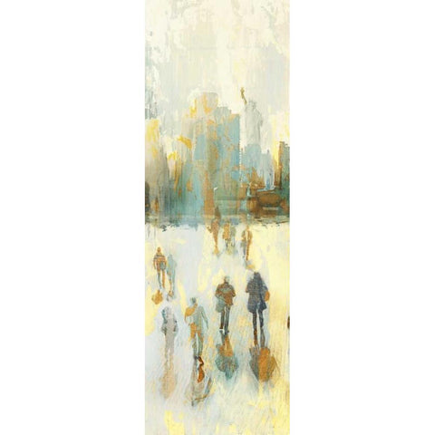 NY Shadows II Black Modern Wood Framed Art Print by Selkirk, Edward
