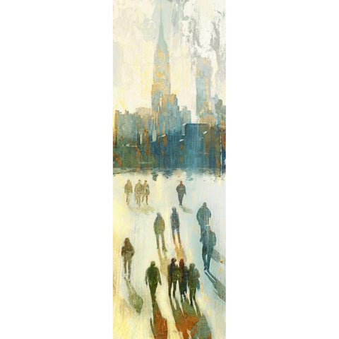 NY Shadows III Gold Ornate Wood Framed Art Print with Double Matting by Selkirk, Edward