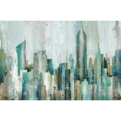 Skyline White Modern Wood Framed Art Print by Selkirk, Edward