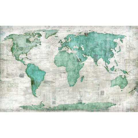 World Black Modern Wood Framed Art Print by Selkirk, Edward