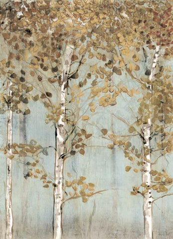 Soft Birch Black Ornate Wood Framed Art Print with Double Matting by Selkirk, Edward