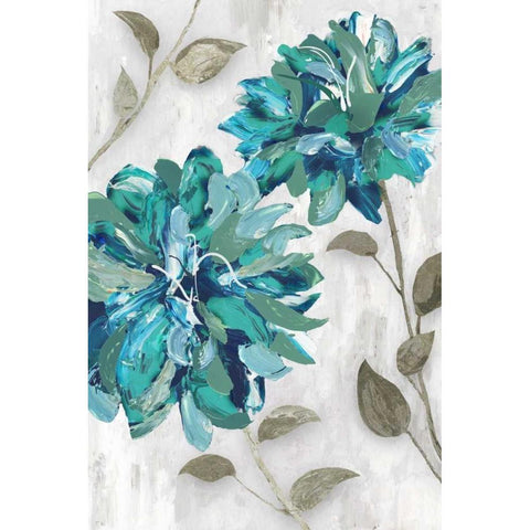 Blooms II White Modern Wood Framed Art Print by Selkirk, Edward