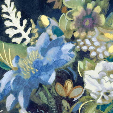 Bouquet III Gold Ornate Wood Framed Art Print with Double Matting by Selkirk, Edward