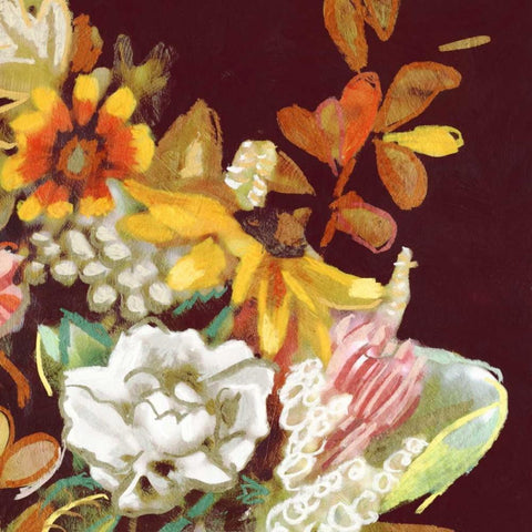Posy III Black Modern Wood Framed Art Print by Selkirk, Edward