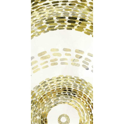 Gold Motif II Black Modern Wood Framed Art Print by Selkirk, Edward