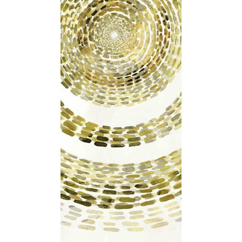 Gold Motif III Black Modern Wood Framed Art Print with Double Matting by Selkirk, Edward