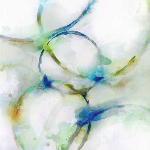Coils II White Modern Wood Framed Art Print by Selkirk, Edward
