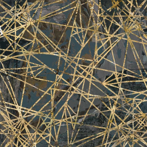 Tinge of Gold III Black Ornate Wood Framed Art Print with Double Matting by Selkirk, Edward