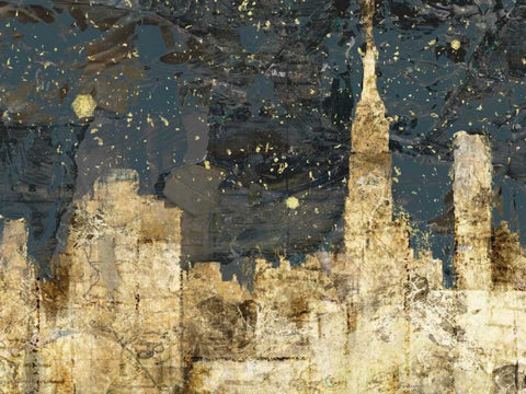Night Life White Modern Wood Framed Art Print with Double Matting by Selkirk, Edward
