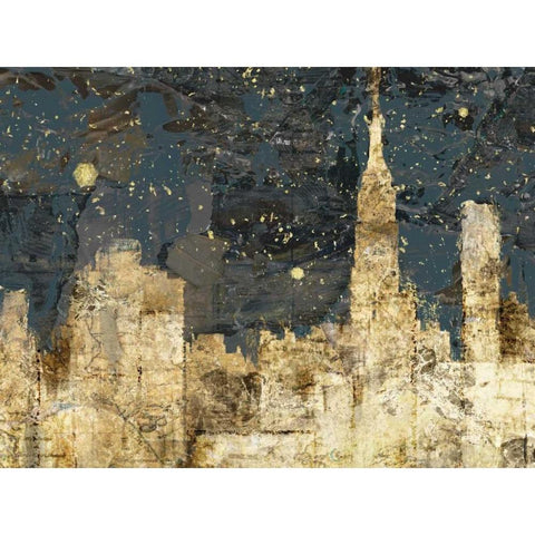 Night Life White Modern Wood Framed Art Print by Selkirk, Edward
