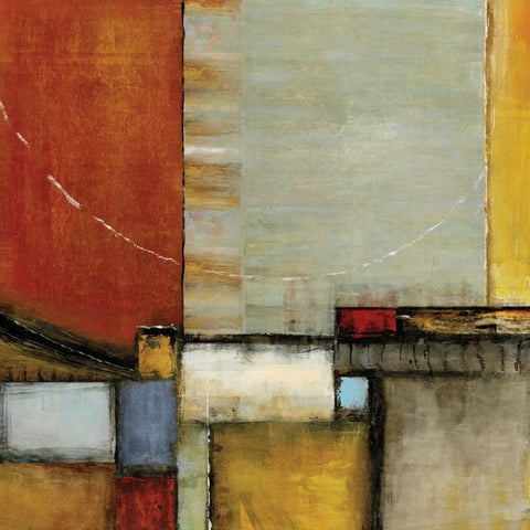 Emergence I White Modern Wood Framed Art Print by Skeritt, Karen