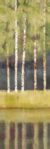 Luscious Morning I White Modern Wood Framed Art Print with Double Matting by Selkirk, Edward