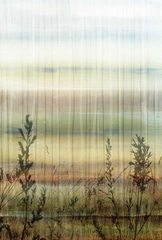 Wheat Fields - Mini White Modern Wood Framed Art Print with Double Matting by Selkirk, Edward