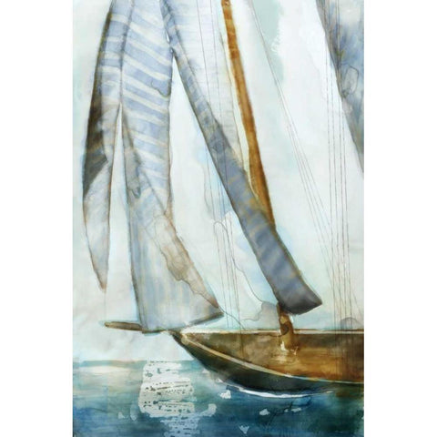 Sail Boat Blues I Gold Ornate Wood Framed Art Print with Double Matting by Selkirk, Edward