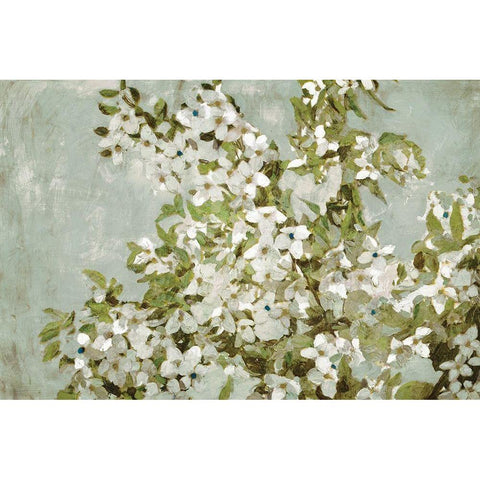 Mint Blossom Gold Ornate Wood Framed Art Print with Double Matting by Selkirk, Edward
