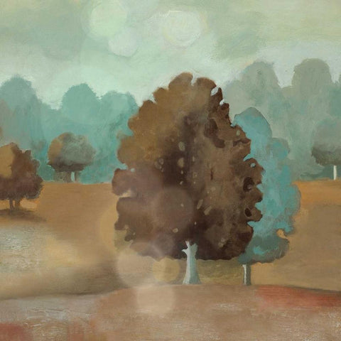 Perry Hill II White Modern Wood Framed Art Print by Litvak, Steve