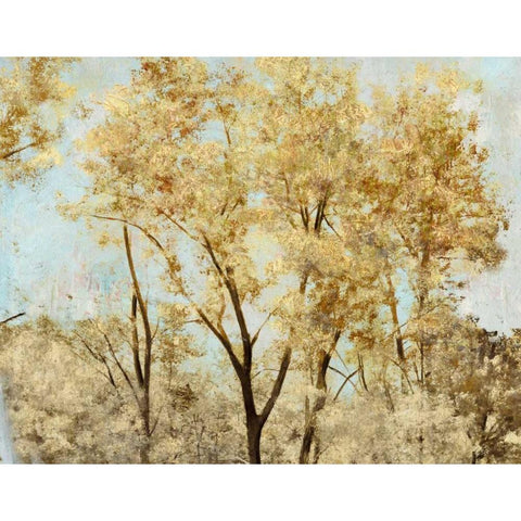 Gold Guard Black Modern Wood Framed Art Print with Double Matting by Theodosiu, Matina
