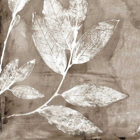 Petal Imprint I Neutral Version Gold Ornate Wood Framed Art Print with Double Matting by Theodosiou, Matina