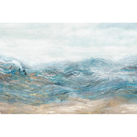 Rippling Away I  Gold Ornate Wood Framed Art Print with Double Matting by Theodosiou, Matina