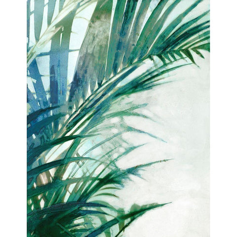 Lush Tropical  Gold Ornate Wood Framed Art Print with Double Matting by Theodosiou, Matina
