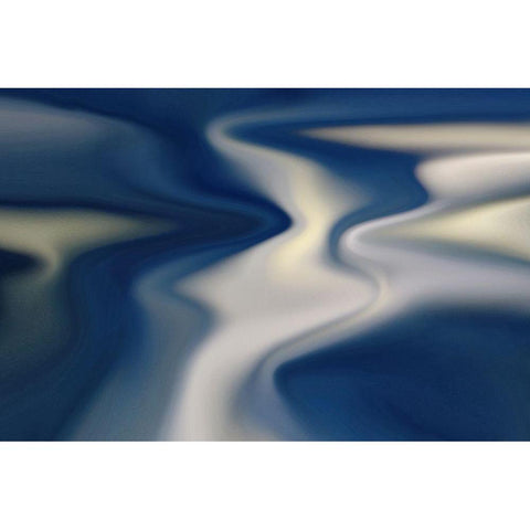 Winter River  White Modern Wood Framed Art Print by Trimmel, Petra