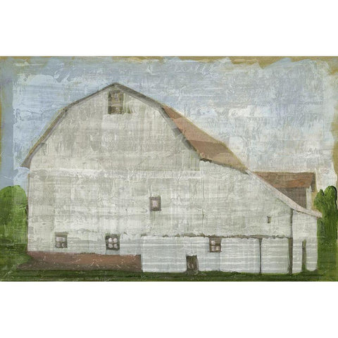 Country Barn I  Black Modern Wood Framed Art Print with Double Matting by Stellar Design Studio