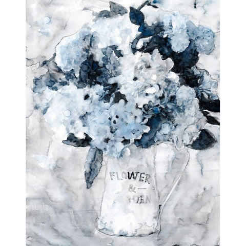 Garden Vase I White Modern Wood Framed Art Print by Stellar Design Studio