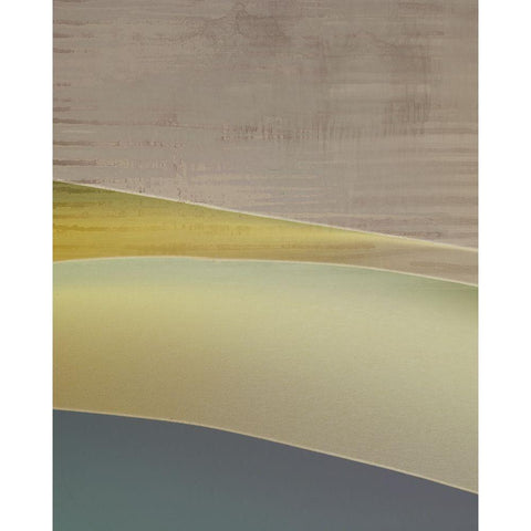 Yellow Flow I  Black Modern Wood Framed Art Print with Double Matting by Suma And Guillen