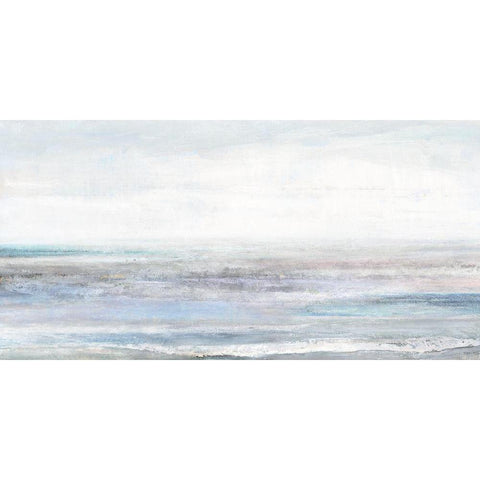 Blue Tides  White Modern Wood Framed Art Print by Ustal, Helen