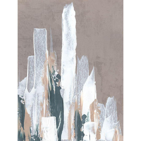 Shape of Form II Black Modern Wood Framed Art Print with Double Matting by J:L Design