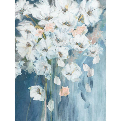 Bouquet of White PoppiesÂ  Black Modern Wood Framed Art Print by Pepe, Susan