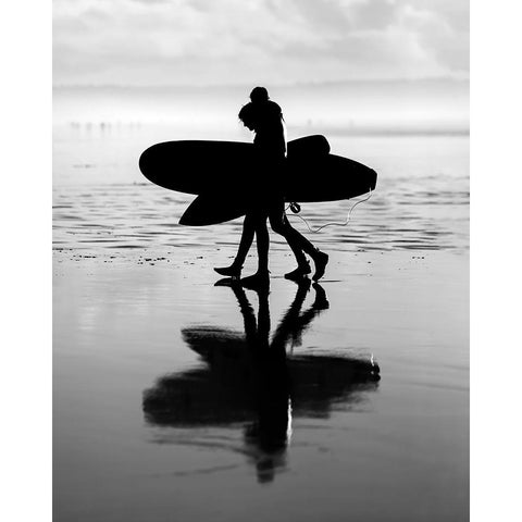 Dream in Black and White  Black Modern Wood Framed Art Print by Paul, Martin
