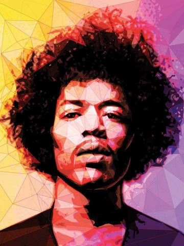 Jimi White Modern Wood Framed Art Print with Double Matting by Varrasso, Enrico