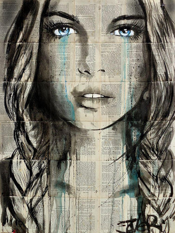 Blue Shore  Black Ornate Wood Framed Art Print with Double Matting by Jover, Loui