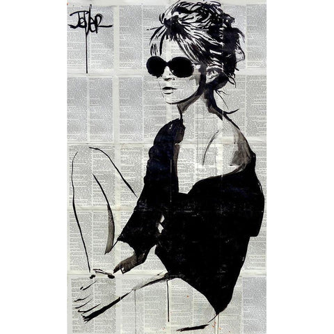Summers End  Black Modern Wood Framed Art Print with Double Matting by Jover, Loui