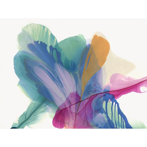 Blooming Purple White Modern Wood Framed Art Print by McFarland, Vicki