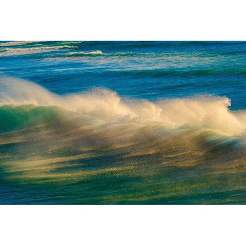 Liquid Ocean Black Modern Wood Framed Art Print with Double Matting by Stahl, David