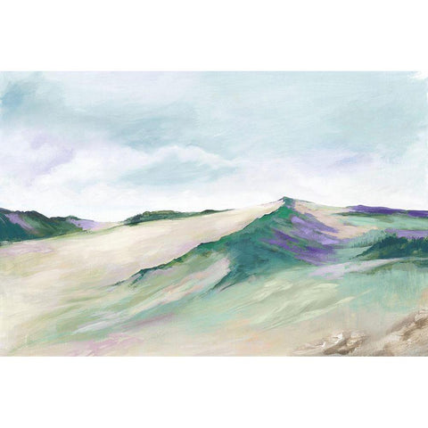 Calming Oasis I  Gold Ornate Wood Framed Art Print with Double Matting by Mavis, Luna