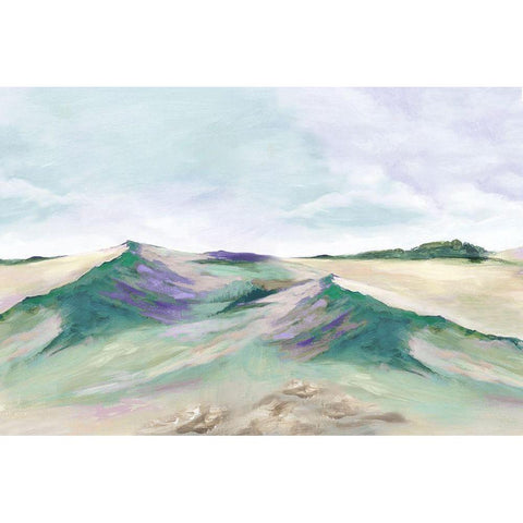 Calming Oasis II Black Modern Wood Framed Art Print by Mavis, Luna