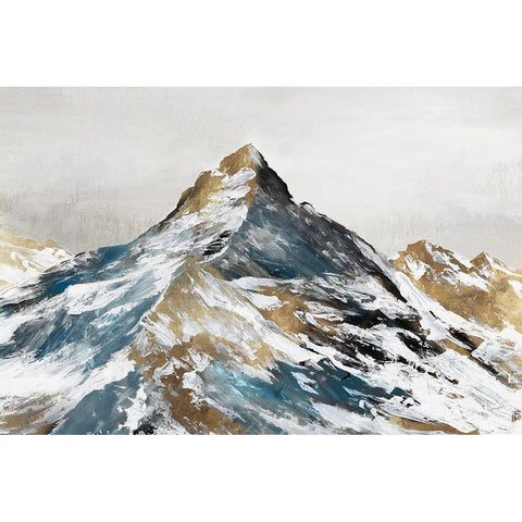 Majestic Alps  Black Modern Wood Framed Art Print by Mavis, Luna