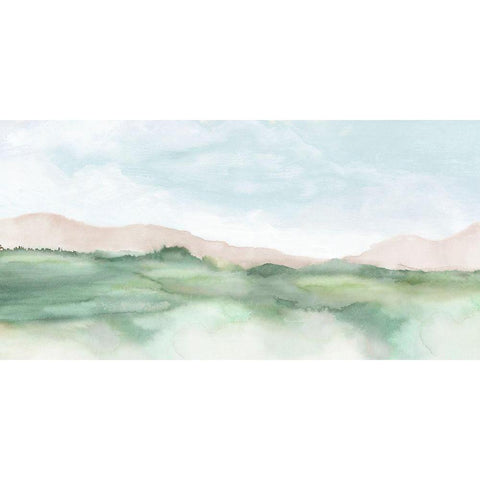 Terracotta Land II  White Modern Wood Framed Art Print by Mavis, Luna